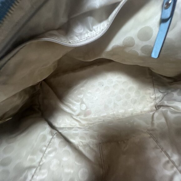 Kate Spade New York Tote Celeste Blue Large Cedar Street Leather Zip Closure - Picture 10 of 16